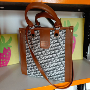 DIOR BROWN WHITE BAG