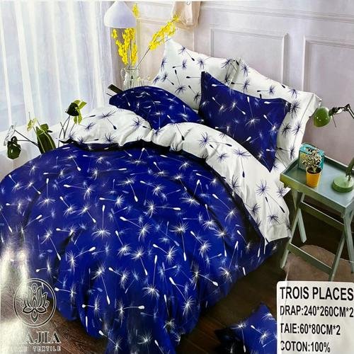 SET BED SHEET 2 PILLOWCASES + 2 SHEETS: 3 PLACES