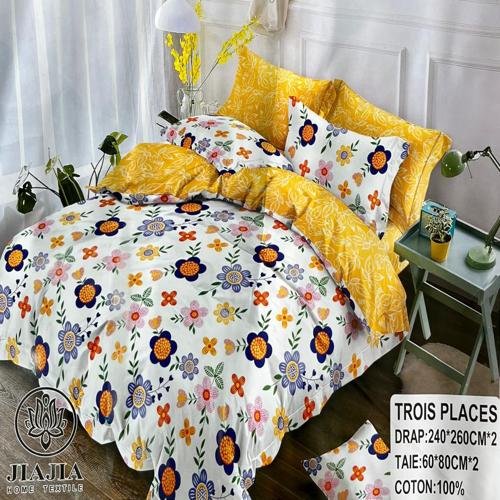 SET BED SHEET 2 PILLOWCASES + 2 SHEETS: 3 PLACES