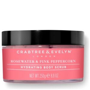 Crabtree & Evelyn, Rosewater & Pink Peppercorn, Hydrating, Body Scrub, 220 g *Tester