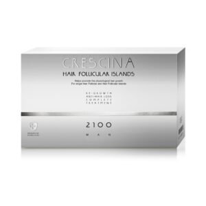 Labo, Crescina Follicular Islands 2100, For Growth Stimulation, Ampoules Treatment Serum, For Scalp, For Men, 20 pcs