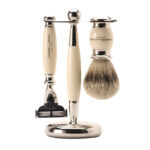Set Crabtree & Evelyn: Crabtree & Evelyn, Shaving Razor, 5 Blades + Crabtree & Evelyn, Face Shaving Brush