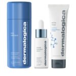 Smooth + Hydrate Set Dermalogica: Daily Milkfoliant, Exfoliating, Exfoliating Powder, 74 g + Active Moist, Prebiotics, Hydrating, Cream, For Face, 50 ml + Circular Hydration, Hyaluronic Acid, Serum, For Face, 30 ml